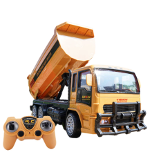 (RC TRUCK) RC Truck Dumper Car 2.4G Remote Control Engineering Vehicle Cars Trucks tractor Toys for Boys Kids Children
