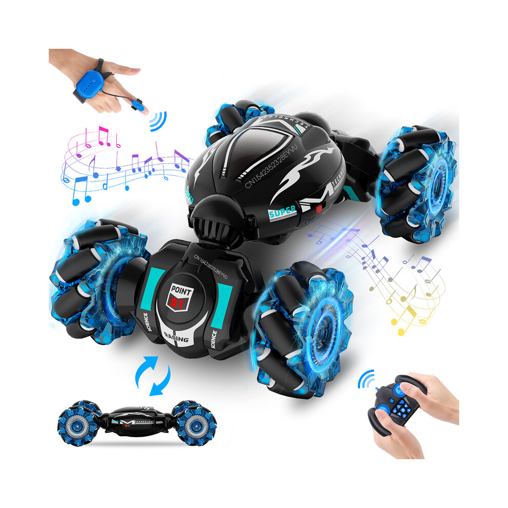 Maxpower ( Car) 1:18 Drift Remote Control Car For Kids Toy Car Radio Watch Gesture Sensor Rc Stunt Car Off Road With Black