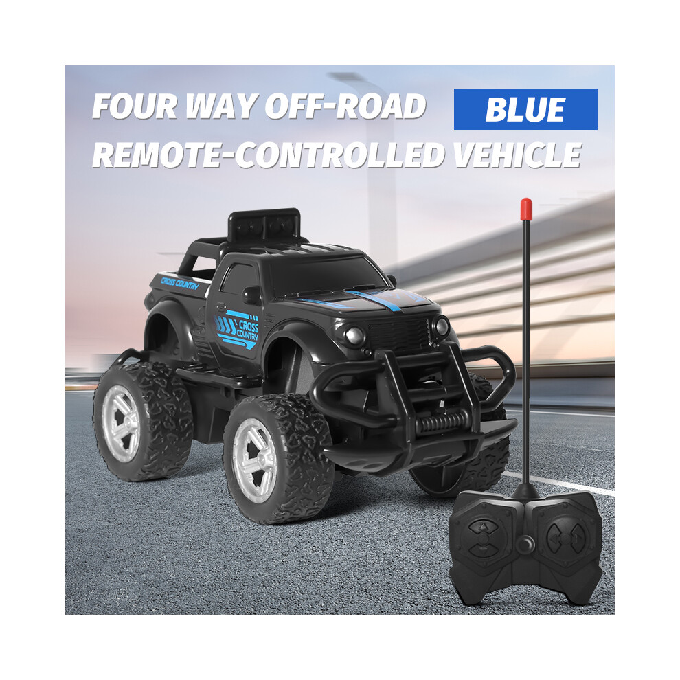 Maxpower (Blue) Children's Toy Remote-Controlled Off-Road Vehicle Alloy Speed Four-Wheel Drive Climbing Four-Wheel Drive Blue