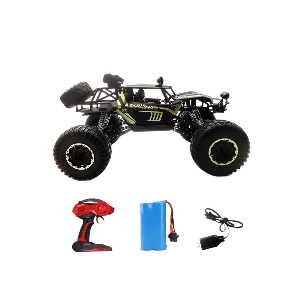 Maxpower (Black) 4Wd Metal Alloy Body Rc Truck Off-Road 4X4 2.4G 1/8 All Terrain Large Rock Crawler Remote Control Car Black