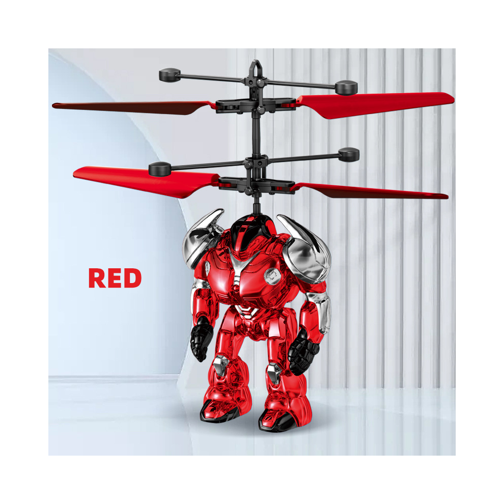 Maxpower (X-) Intelligent Sensing Aircraft Mech Warrior Flying Robot Luminescent Suspension Gesture Sensing Flying Red