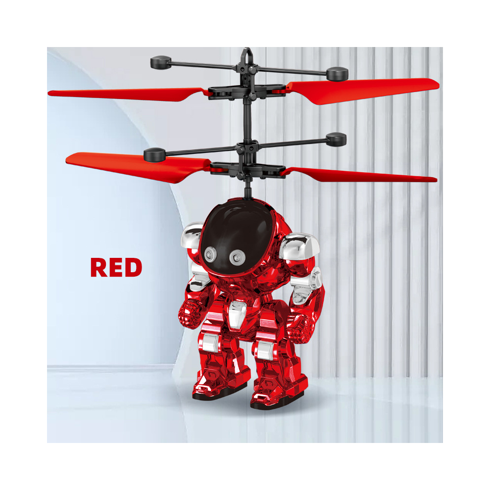 Maxpower (D-) Intelligent Sensing Aircraft Mech Warrior Flying Robot Luminescent Suspension Gesture Sensing Flying Red