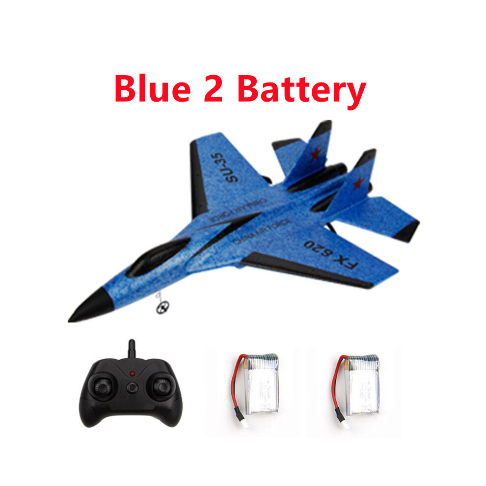 Maxpower (-Su35-2B) Fx-620 Su-35 Rc Remote Control Airplane 2.4G Remote Control Fighter Hobby Plane Glider Airplane Epp Blue
