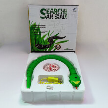 (green) Realistic Remote Control Snake RC Animal Scary Toy Simulated Viper Trick Terrify Mischief Toys for Halloween