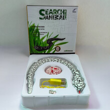 (white) Realistic Remote Control Snake RC Animal Scary Toy Simulated Viper Trick Terrify Mischief Toys for Halloween