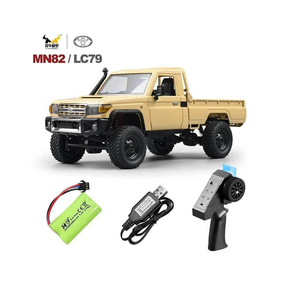 Maxpower (Mn82 1B Rice ) Mn82 1:12 Full Scale Mn Model Rtr Version Rc Car 2.4G 4Wd 280 Motor Proportional Off-Road Rc Remote White