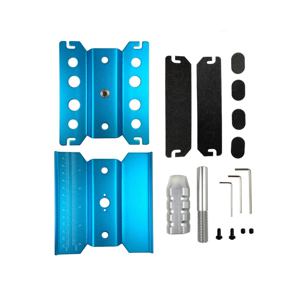 (Blue Heighten) Metal Repair Station Workbench Assembly Platform For TRX-4 Axial SCX10 II RC Crawler 1/10 1/8 1/12 RC-image-OPC-PG9CJ2Y-NEW