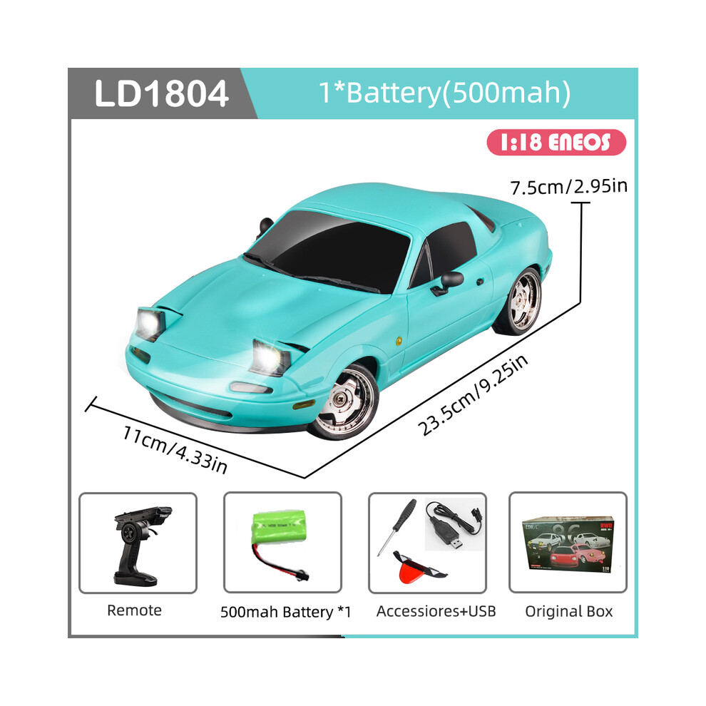 Maxpower (Ld1804-B-1B500-Ob) Ldrc Ld1804 Rc Drift Car 1/18 Model 2.4G 2Wd Esp Gyroscope Led Lights Full Scale Controlled Model Children