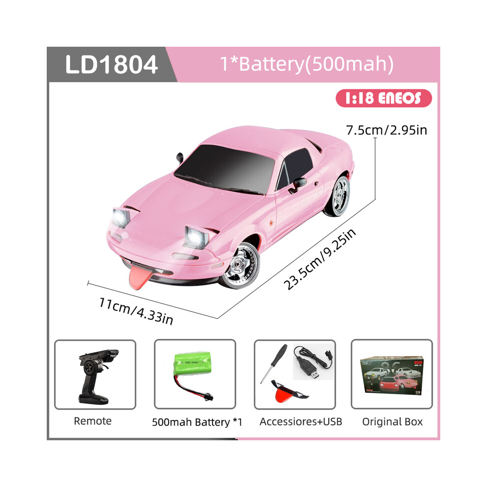 Maxpower (Ld1804-Pi-1B500-Ob) Ldrc Ld1804 Rc Drift Car 1/18 Model 2.4G 2Wd Esp Gyroscope Led Lights Full Scale Controlled Model Children