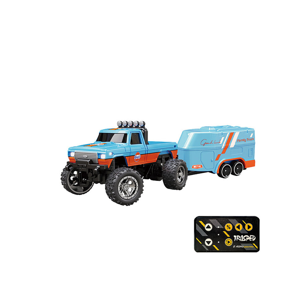 Maxpower (Blue-Orange) Mobile App Controlable 1:64 Metal Alloy Proportional Remote Control Car Christmas Gift 2.4Ghz Mini Rc