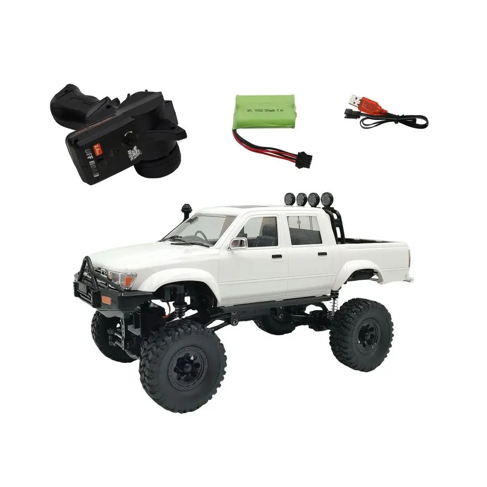 Maxpower (Full Scale C64-1) Wpl 1:16 C64-1 C24 Rc Car 2.4G Full Scale 4Wd Climbing Car Off Road Vehicle C64 Pickup Truck Children