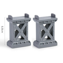(Wooden track 2pc A30) Wooden Railway Track Beech Wood Track Accessories Fit for All Kinds of Thomos Trains for Biro Wood Tracks