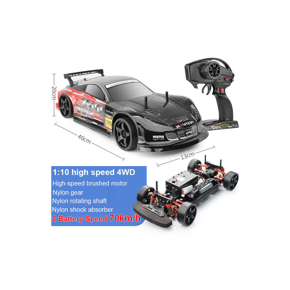 Maxpower (B1-2 Battery) 1:10 70Km/H Remote Control Car 4Wd High Speed Drift 2.4G Rc Car Shock Absorber Anti-Collision Rc Toys