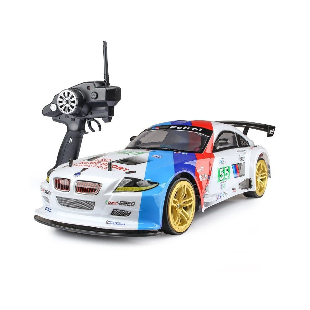 Maxpower (M1-2 Battery) 1:10 70Km/H Remote Control Car 4Wd High Speed Drift 2.4G Rc Car Shock Absorber Anti-Collision Rc Toys