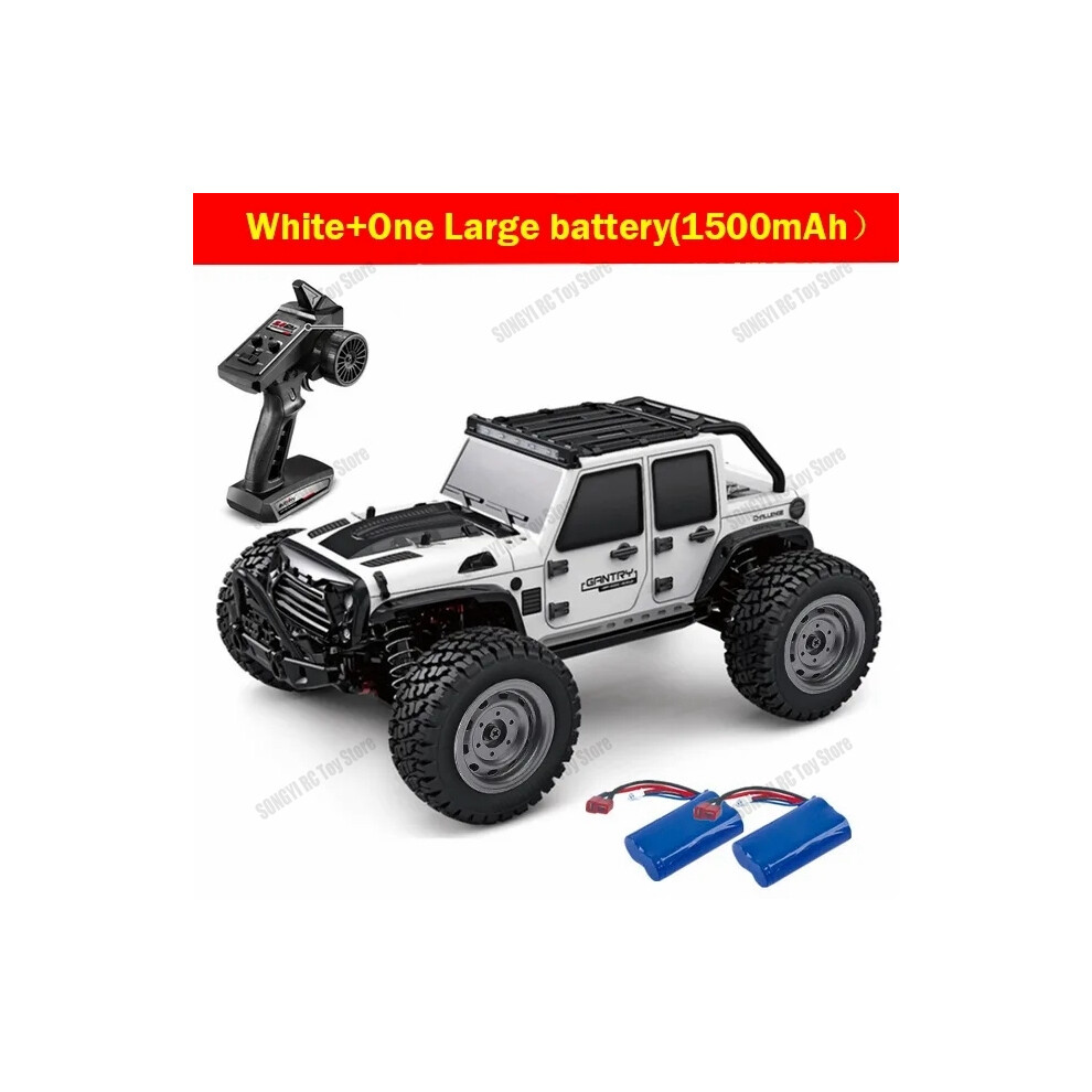 Maxpower (16103-White-2B) 50 Or 80Km/H Rc Cars 1/16 Off Drift Road 4Wd With Led 2.4G Waterproof Remote Control Monster Truck For