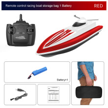 (1BA with bag) 2.4G LSRC-B8 RC High Speed Racing Boat Waterproof Rechargeable Model Electric Radio Remote Control Speedboat