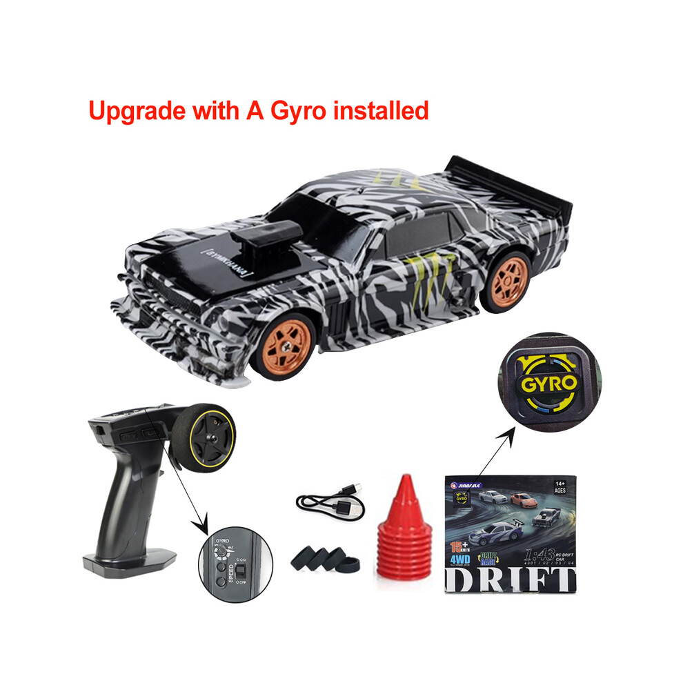 Maxpower (4301 With Gyro) Upgraded Gyro 1/43 Rc Drifting Car Racing Rtr 4Wd High Speed Radio Control Model 2.4G Drift Race Vehicle