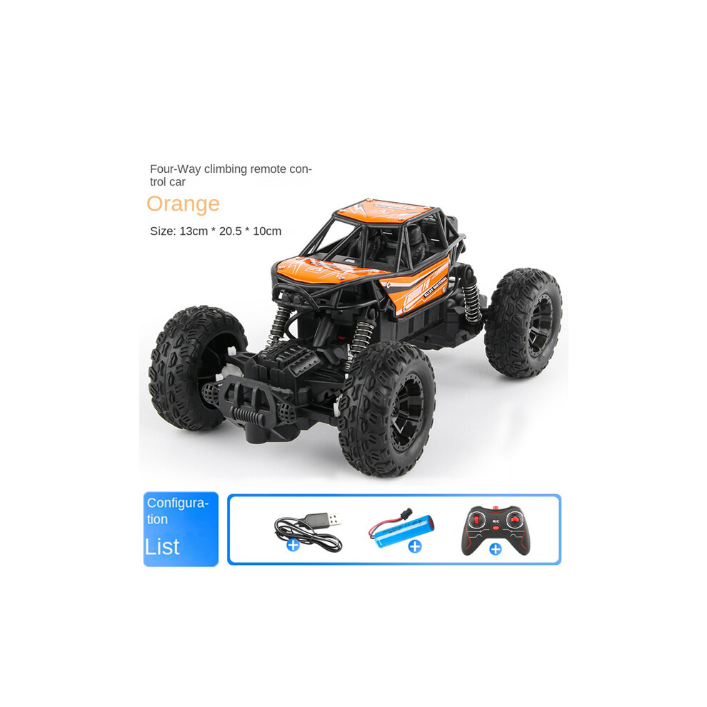 Maxpower (Orange) Children's Large Remote Control Car Alloy Remote Control Off Road Vehicle Rechargeable Four Way Climbing Orange