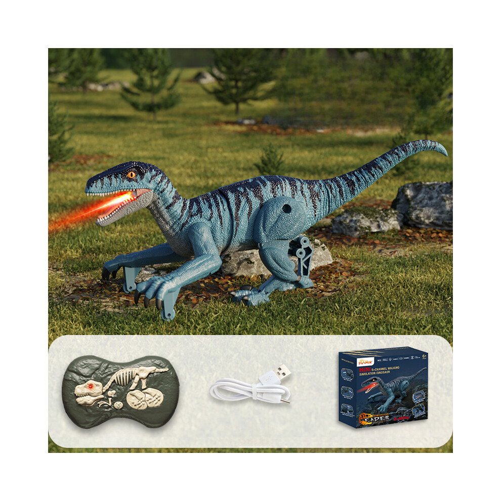 Maxpower (A) Electric Remote Control Velociraptor Tyrannosaurus Rex Simulation Sound Emitting Remote Control Dinosaur