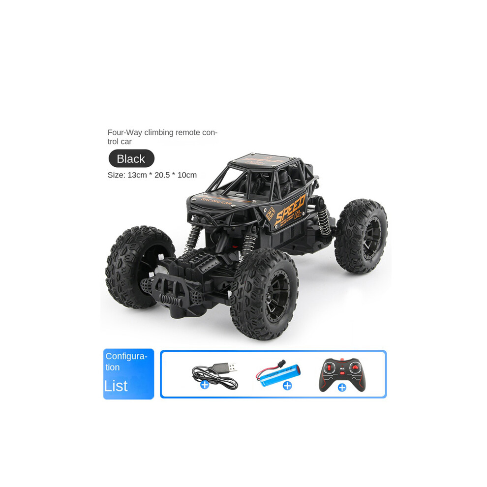 Maxpower (Black) Children's Large Remote Control Car Alloy Remote Control Off Road Vehicle Rechargeable Four Way Climbing Black