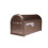 Architectural Mailboxes Hillsborough Galvanized Steel Post Mount Mailbox  Compatibility Code J  5593C-CG-10  Copper  Large Capacity 1