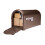 Architectural Mailboxes Hillsborough Galvanized Steel Post Mount Mailbox  Compatibility Code J  5593C-CG-10  Copper  Large Capacity 3