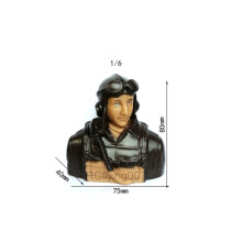 ModÃle de pilote d'avion 1/6, pilotes américains de la seconde guerre mondiale, couleur Simple, Ãchelle 1/6, modÃle de pilote