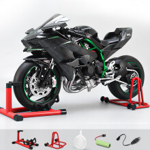 (Motif carbone) Spray 1:6 Kawasaki Ninja H2R - Modèle réduit en alliage moulé, moto de sport