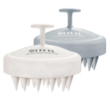 HEETA 2 Pack Hair Scalp Massager Shampoo Brush for Hair Growth, Hair Scalp Scrubber with Soft Silicone, Wet and Dry Hair Detangler, Wheat Straw Materi