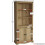 Home Discount Corona 2 Door Bookcase Cabinet Shelf Storage Pine 8