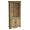 Home Discount Corona 2 Door Bookcase Cabinet Shelf Storage Pine 9