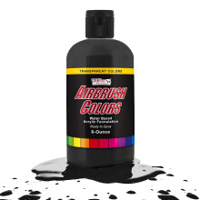 Tinta Acrílica para Aerógrafo U.S. Art Supply Pronta para Usar Preto Profundo 8oz