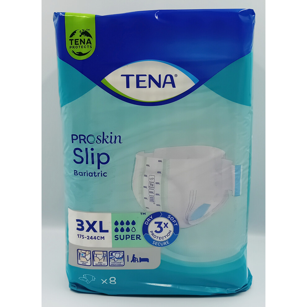 Tena Proskin Slip Super Bariatrick XXXL (8) - REF: 61391