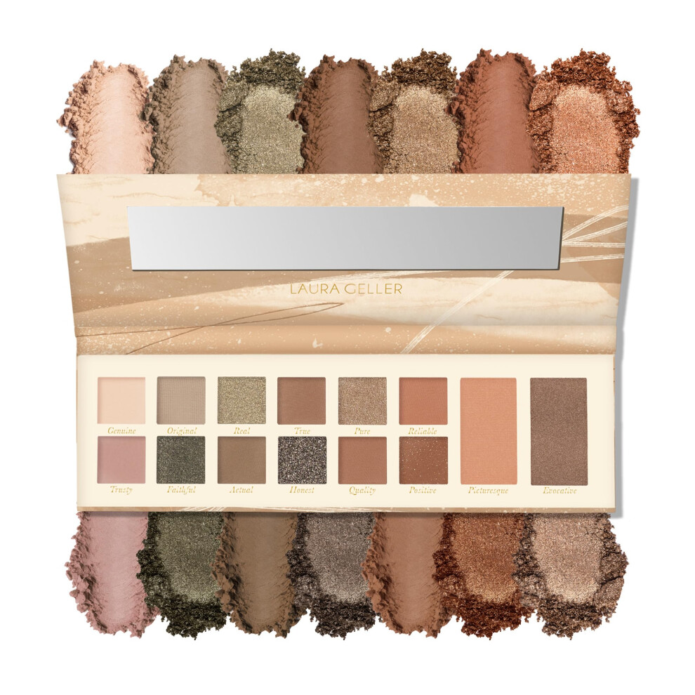 Laura Geller New York Laura's Essentials K Nstlerische Und Authentische Make-Up-Kunstfertigkeit 12 Lidschatten Mit Mehreren Finishes 1 Highlighte-image