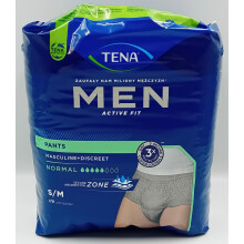 Tena Men Pants Normal Grey S/M Pack of 9