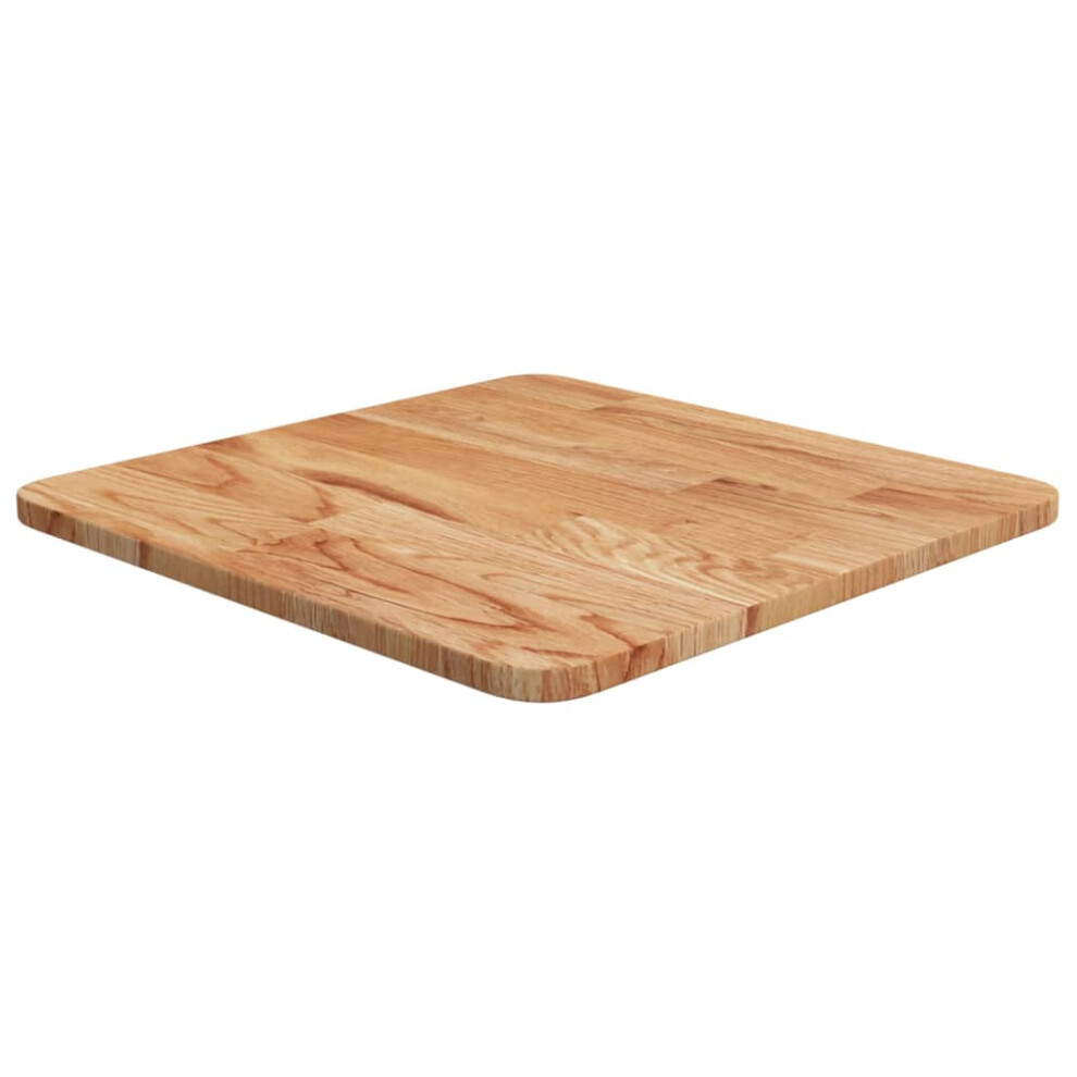 Vidaxl (Light Brown, 40 X 40 X 1.5 Cm (L X W X T)) Solid Wood Oak Square Table Top Desktop Multi Colours Brown Multi Sizes