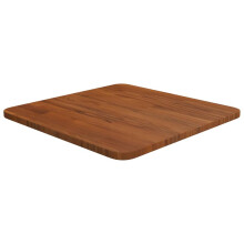 (Dark brown, 40 x 40 x 1.5 cm (L x W x T)) vidaXL Solid Wood Oak Square Table Top Desktop Multi Colours Brown Multi Sizes