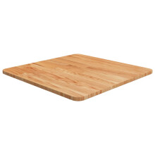 (Light brown, 50 x 50 x 1.5 cm (L x W x T)) vidaXL Solid Wood Oak Square Table Top Desktop Multi Colours Brown Multi Sizes