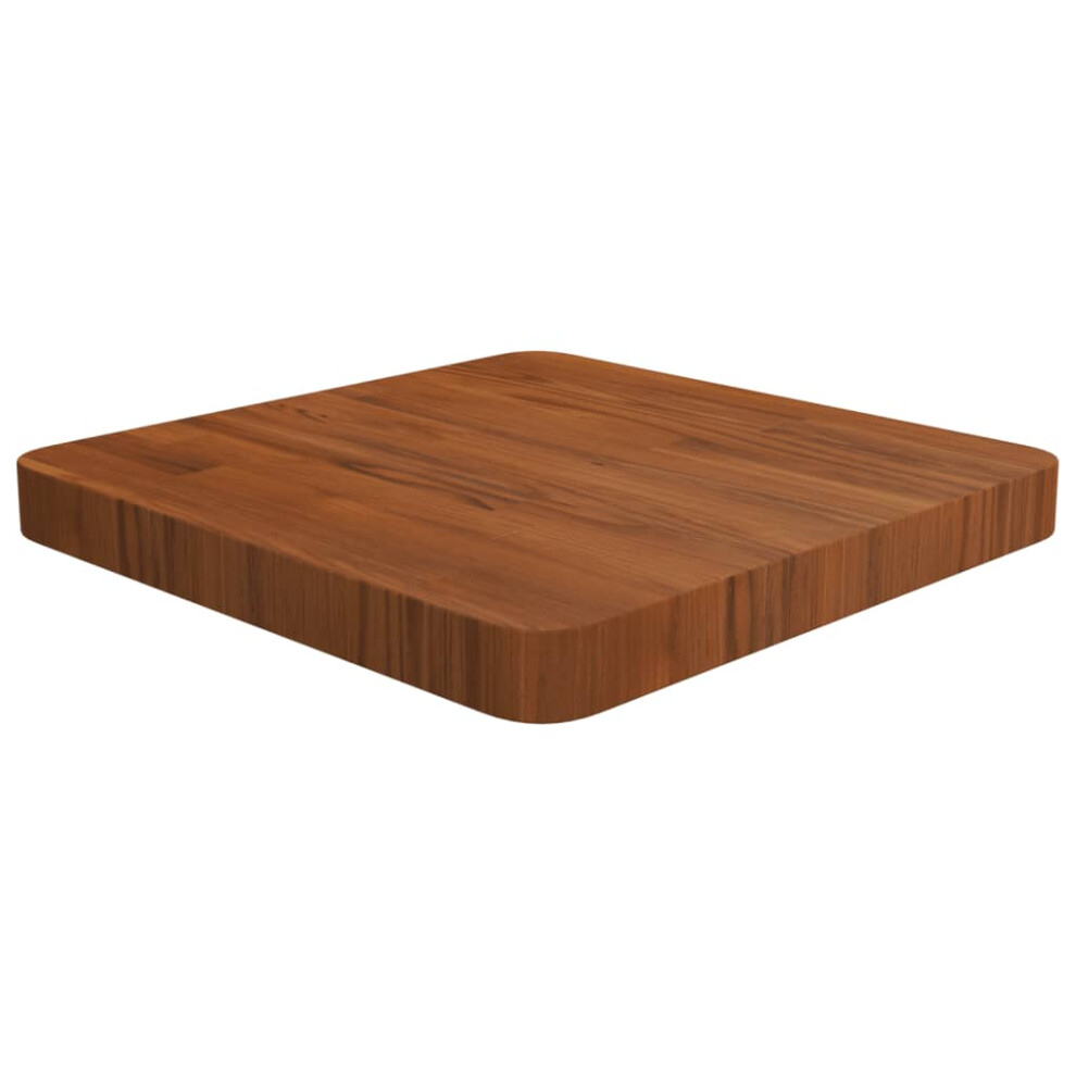 (Dark brown, 40 x 40 x 4 cm (L x W x T)) vidaXL Solid Wood Oak Square Table Top Desktop Multi Colours Brown Multi Sizes-image-OPC-PB8DXKC-NEW