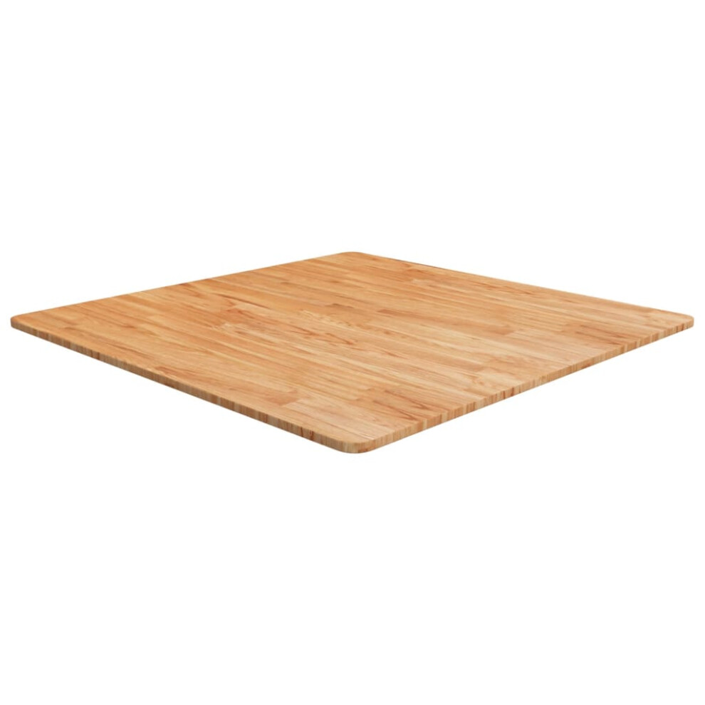 Vidaxl (Light Brown, 90 X 90 X 1.5 Cm (L X W X T)) Solid Wood Oak Square Table Top Desktop Multi Colours Brown Multi Sizes