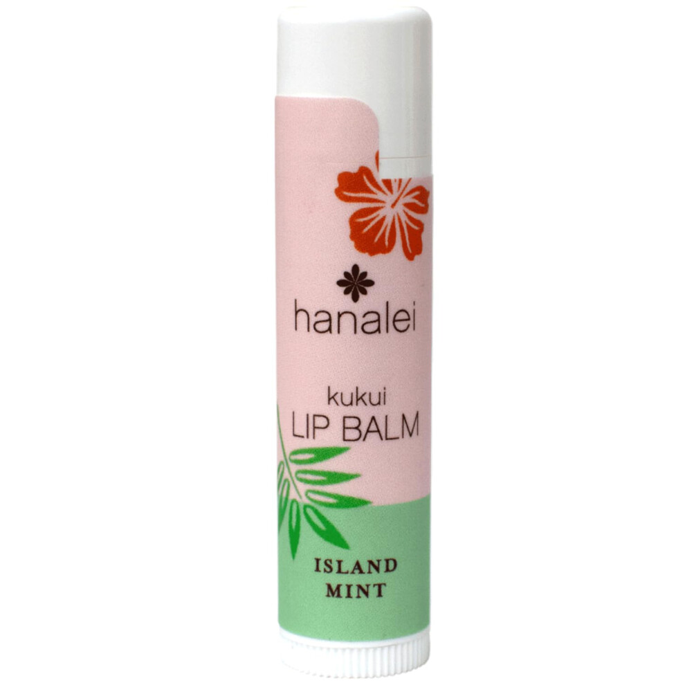 Hanalei Mint Lip Balm And Moisturizer Natural Kukui Oil Beeswax Lip Moisturizer Hydrates Soothes Dry Chapped Lips Made