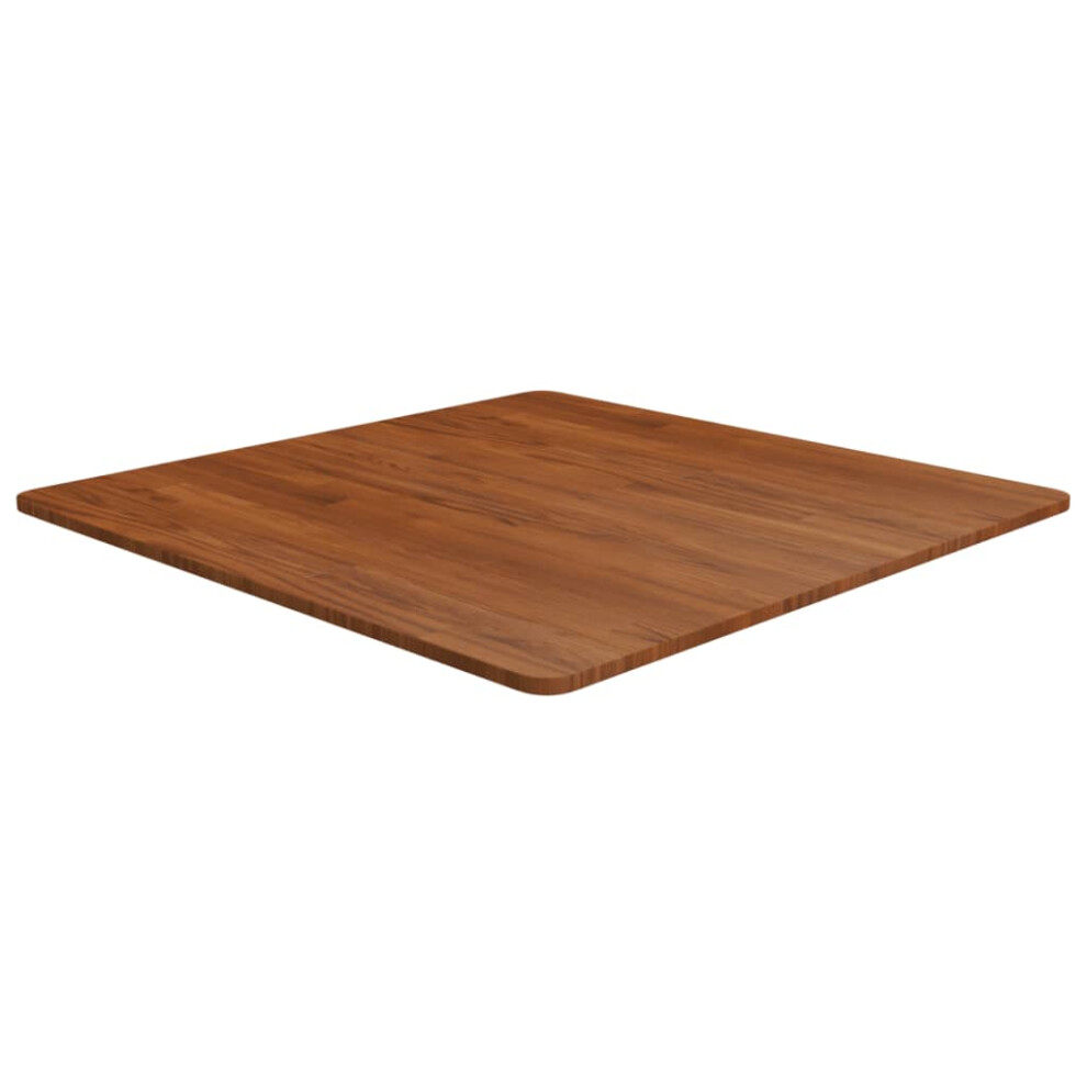 Vidaxl Brown (Dark 80 X 80 X 1.5 Cm (L X W X T)) Solid Wood Oak Square Table Top Desktop Multi Colours Multi Sizes 1.5Cm