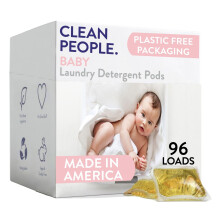 The Clean People -pyykinpesuainekapselit - Kierrtettv pakkaus Hypoallergeeninen tahrantorjunta - Ultratiivistetty pyykinpesusaippua - Vauvan (haju