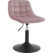 Dressing Stool Swivel Velvet Modern Breakfast Dining Chair Rotatable Stool for Kitchen Counter Clinic, Pink Bar Stool, Adjustable Gas Lift