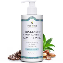 Tree To Tub Biotin Balsam - Aktiverande Koffein för Fylligare Hår, Förtjockande Balsam för Dam & Herr
