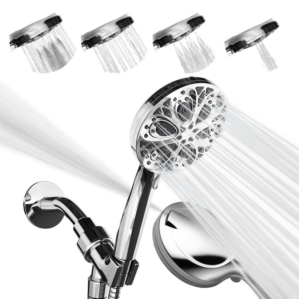 Sparkpod 10-Reimov Rucn Sprchov Hlavice S Hadic - 5"" Vysokotlak Sprchov Hlavice S Rucnmi Tryskami Pro Citen Dotykem Vestaven 6Ft Hadice A-image