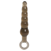 Me You Us Rippled Wand Anal Teaser Black 5.75 Inch