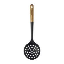 STAUB Skimmer Spoon Tkletes a hs s a zldsgek levbol val leszurshez vagy kiemelshez Tarts BPA-mentes matt fekete szilikon Biztonsgos tap