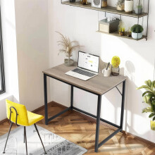 Desk Computer PC Laptop Home Office Work desk, Study Grey Rustic Style