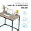 House of Home Desk Computer PC Laptop Home Office Work desk, Study Grey Rustic Style 4